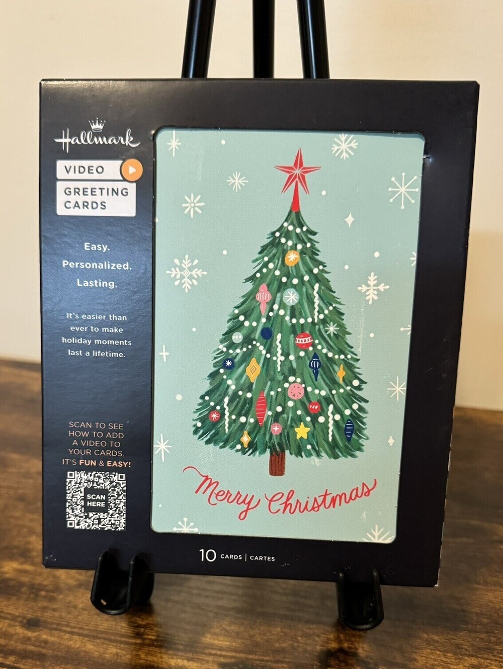 New Hallmark Personalized Video Cards~Christmas Tree~Merry Christmas~Pack Of 10